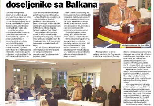 Zoran Kalabic Zeitungsartikel Privileg