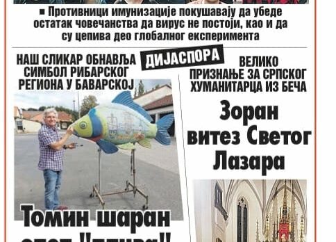 Zoran Kalabic Zeitungsartikel Vikend Vesti