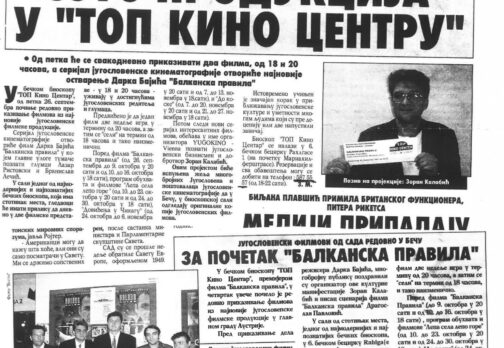 Zoran Kalabic Top Kino Media coverage