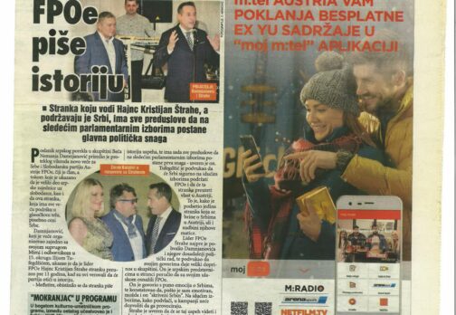 Zoran Kalabic and FPÖ Vienna in an Article