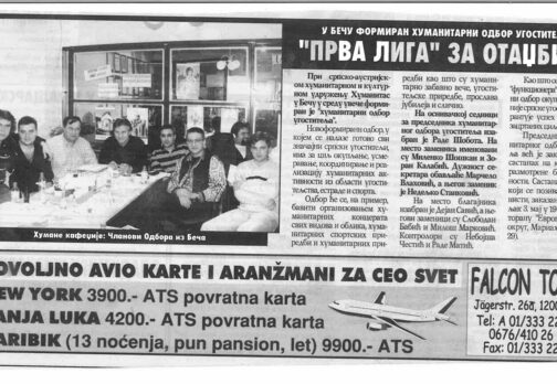 Zoran Kalabic formed an association for restaurants