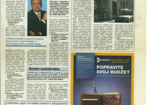 Zoran Kalabic in Business Magazine