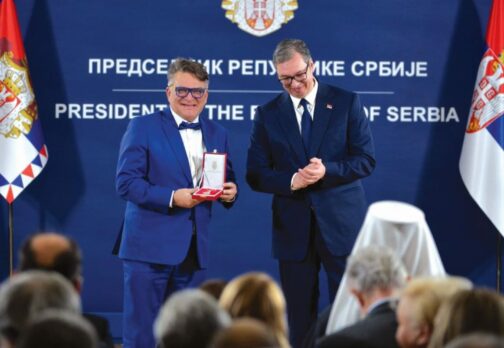 Zavicaj - Zoran Kalabic awarded by the President of Serbia Aleksandar Vucic with the star of Karadjordje