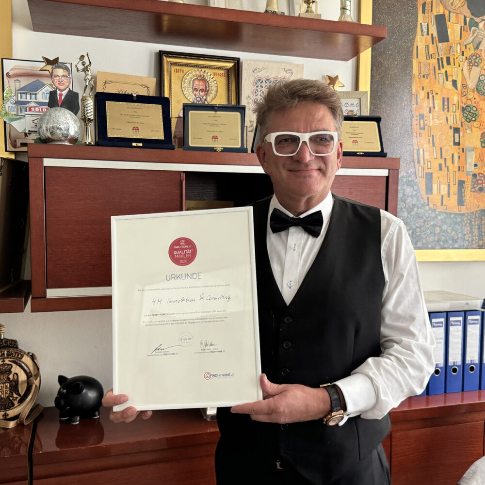 2024 March in Vienna | 4M IMMOBILIEN - Award for the best quality of service in real estate 2024